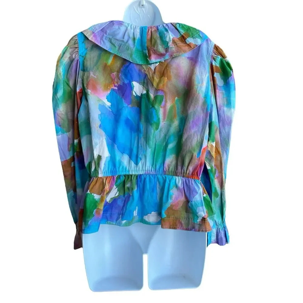 Marie Oliver Multicolor Ruffle Blouse - Picture 4 of 6